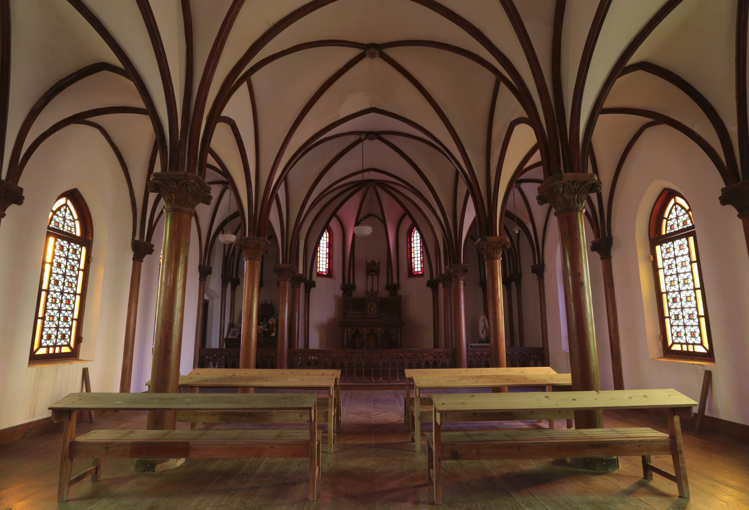 长崎与天草地区的基督教相关遗产：旧野首教堂的内部