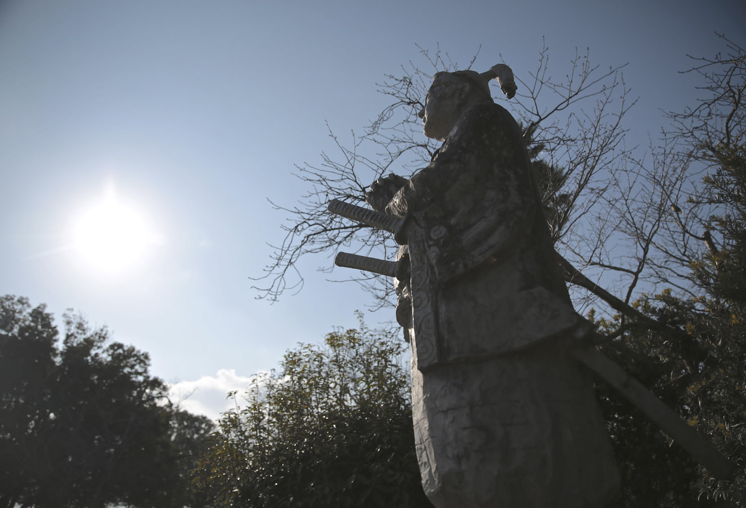 나가사키와 아마쿠사지방의 ‘잠복 크리스천’ 관련 유산에 관한：아마쿠사 시로 동상 (하라성 터)